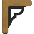 thumbnail image 3 of 4"W x 20"D x 23"H Bradford Craftsman Ironcrest Rough Sawn Bracket, Western Red Cedar (2"W x 12"D x 15"H Iron Bracket), 3 of 5