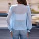 thumbnail image 4 of Camiseta de Cuello Redondo Impresa de Manga Corta de las Mujeres, Camiseta Casual Ligera para la Primavera Y el Verano, 4 of 7