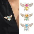 thumbnail image 5 of TNOBHG Unisex Bee Brooch Bee Brooch Elegant Anti-slip Shoulder Bag Suit Coat Collar Hat Scarf Decoration Perfect Party Prom Wedding Jewelry, 5 of 8