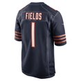 thumbnail image 3 of Men's Nike Justin Fields Navy Chicago Bears Player Game Jersey, 3 of 4