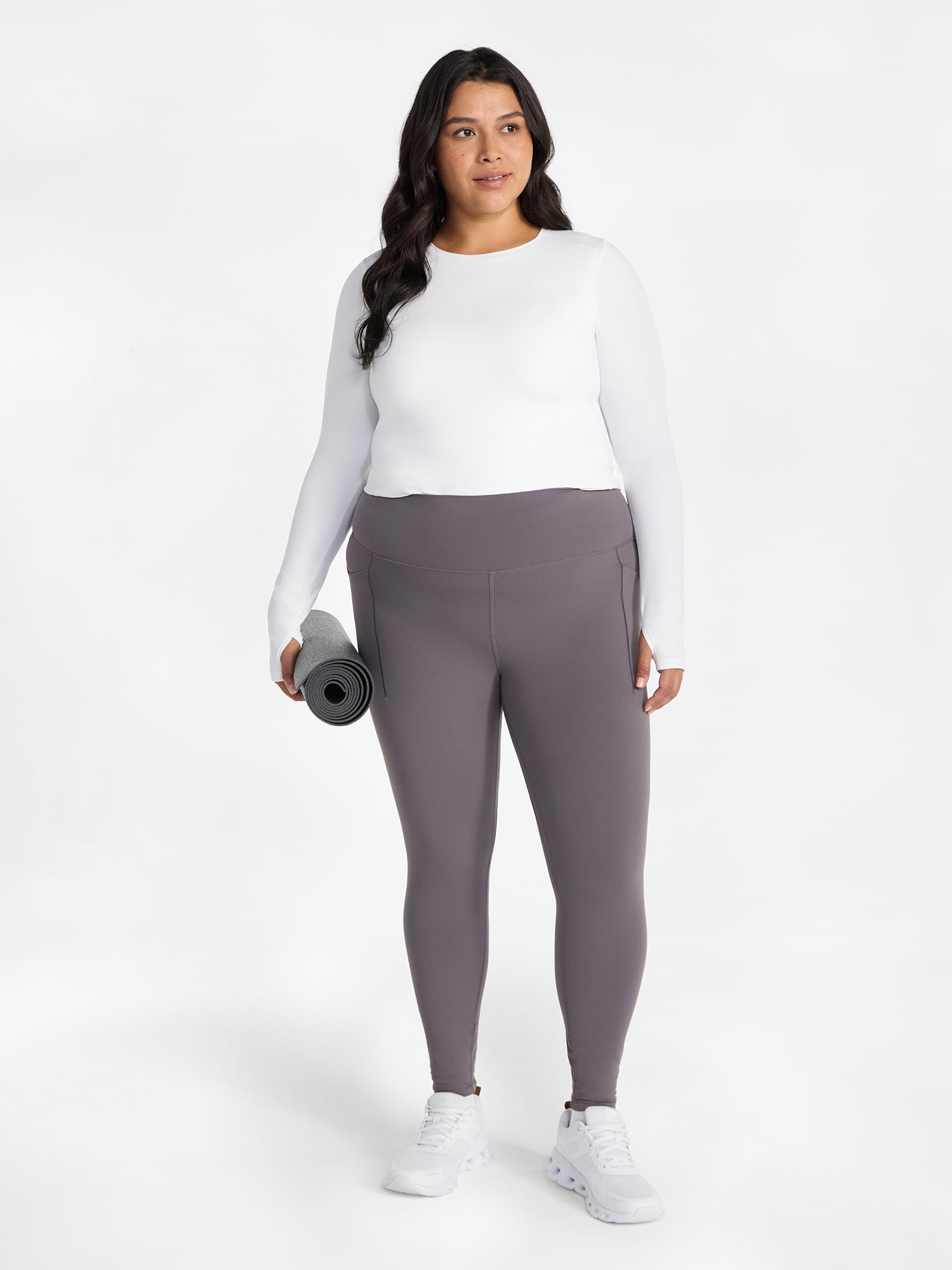 Avia Women's and Women's Plus SoftSculpt High Rise Capri Leggings, Sizes XS-4X