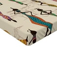 thumbnail image 2 of Ambesonne Afro Fitted Sheet, Vintage Loval Traditional, Full Size, Multicolor, 2 of 3