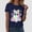 Black, variant on Graphic Tees for Women Halloween Graphic Short Sleeve Tee for Women Casual Round Neck Top Ideal for Summer Parties and by Seasonal Festivities Black S