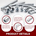 thumbnail image 4 of Uxcell 3pcs L Shaped Angled Hex Socket Wrench 10mm Single Ended Socket Spanners, 4 of 6