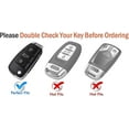 thumbnail image 2 of For Audi Fold Key Fob Cover Case, Metal Key chain for Audi A3 A4 A6 A8 Q3 Q7 RS3 RS6 S3 S6 TT Series Keyless with Keychain, 2 of 6