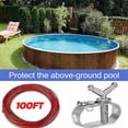 thumbnail image 3 of Winter Swimming Pool Cover Cable and Winch Kit 100ft Plastic Coated Steel Wire Aluminum Spring Loaded Tightener, 3 of 8