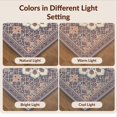thumbnail image 7 of Design&I 9'x12' Washable Area Rug Mosaic Distressed Border Potbelly Burning Vintage Boho Kilim Playful for Great Room, Large Living Giant Skid-Resistant, 7 of 7