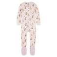 thumbnail image 2 of Burt's Bees Baby Baby Girl Sleeper Pajamas, Zip Up Non-Slip Footed PJs, 100% Organic Cotton, 2 of 3
