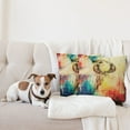 thumbnail image 4 of Ambesonne Colorful Throw Pillow Cover 2 Pack, Vintage Grunge Parrot, 18", Multicolor, 4 of 7