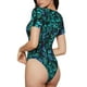 thumbnail image 2 of Fotbe Blue Floral with Butterflies Body de Mujer con Cuello Redondo y Mangas Cortas, Sin Mangas Ajustado, Suave, Cómodo y Básico-Medium, 2 of 7