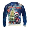 thumbnail image 2 of Merry Christmas and Happy New Year Santa Scottish Terrier Holiday Xmas Winter 2025 All Over Print 3D Sweatshirt Unisex Merch Scottie Dog Lover Gifts - 00024, 2 of 6