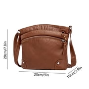 Genuine Leather Crossbody Bag Luxury Vintage Style Large Capacity Adjustable Shoulder Tote Daily Use Elegant Handbag for Women