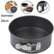 thumbnail image 1 of Non-stick Springform Pan，Leakproof Cake Pan with Flat Bottom, for 1/2 Recipe Portion, Round Baking Pan, Leakproof, Non-stick Coated - Black Levamdar 2033925-6, 1 of 8