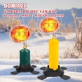 thumbnail image 4 of DOMINOX 12,400 BTU Portable Propane Heater, 2-Burner Heater with Adjustable Temperature for Tent, Camping, Golf Cart, and Outdoor Use, 4 of 7