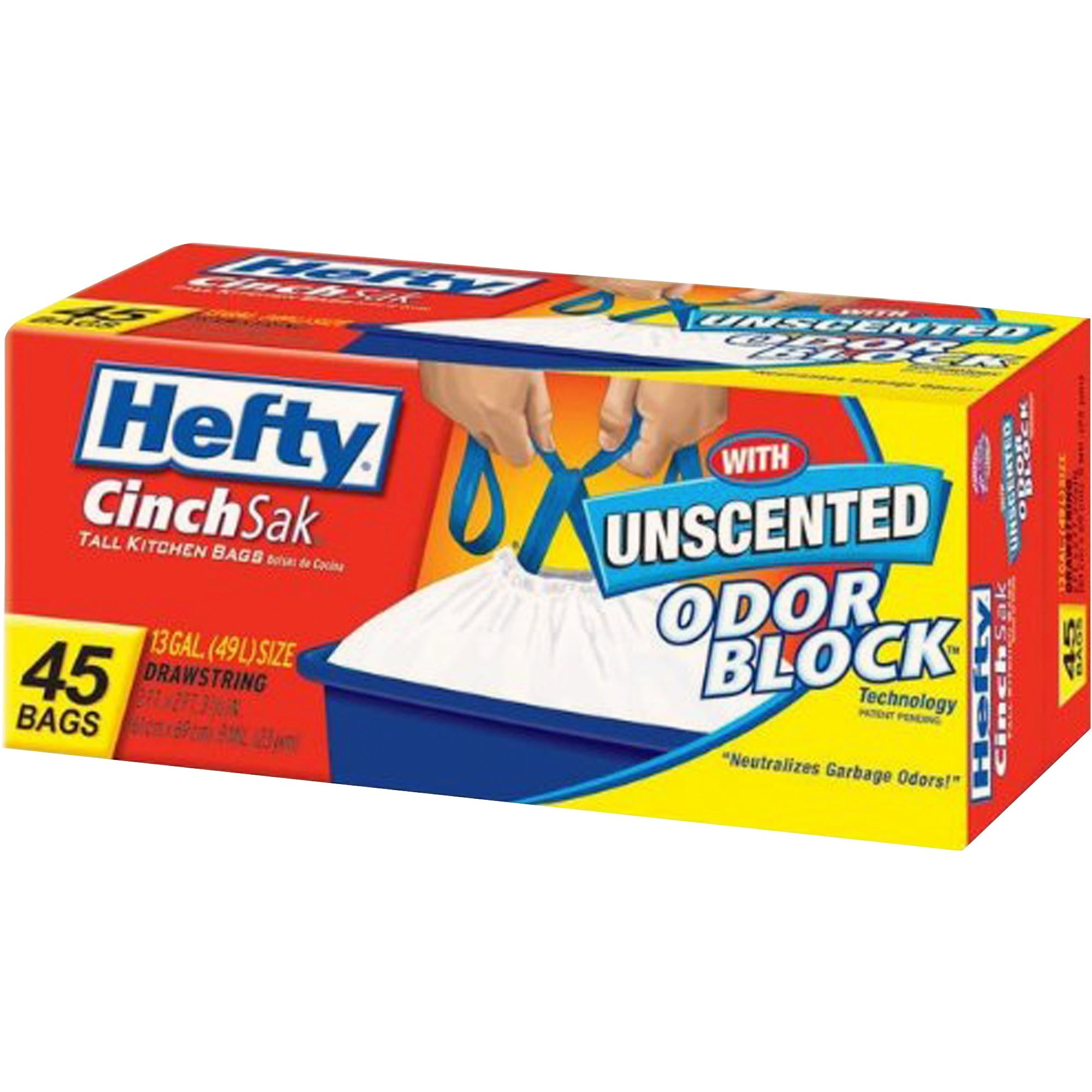Hefty, RFPE84572CT, CinchSak 13 gal Tall Kitchen Bags, 270 / Carton