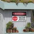 thumbnail image 7 of Danger Active Mining Do Not Enter Sign Metal Signs Tin Sign Warning Vintage Sign Wall Decor for Home Farm Bar Coffee Shop Club Decoration 8x12 Inch, 7 of 7