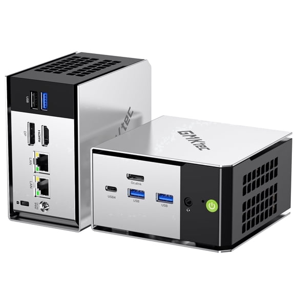 GMKtec M8 Mini PC AMD Ryzen 5 PRO 6650H, 16GB RAM 512GB SSD, 2.5GbE NIC LAN Mini Desktop Computers, Triple 4K Display, WiFi5.2, BT6E, USB-C, DP