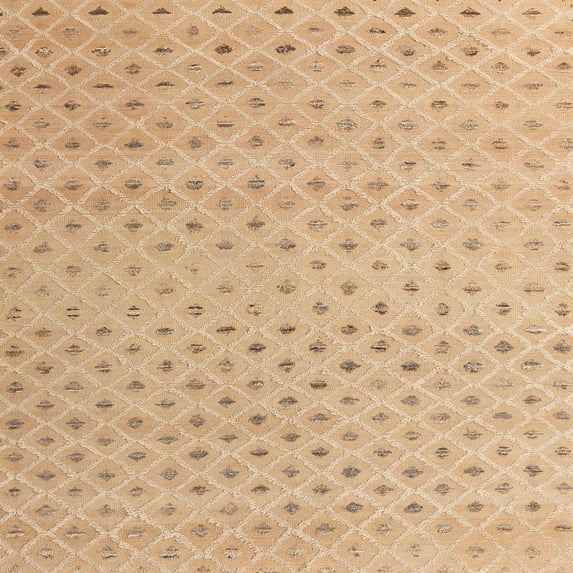 Ahgly Company Indoor Square Abstract Yellow Solid Area Rugs, 6' Square