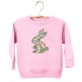 thumbnail image 5 of Ink-Printed Camo Bunny Easter Sweatshirt for Women Teens Girls Spring Pullover Pink Sweatshirt 5-6, 5 of 8