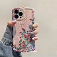 thumbnail image 2 of Laser Blue Light Flowers Phone Case For iPhone 14 Pro Max 11 12 13 Pro Max 14Pro 13Pro Luxury Shockproof TPU Soft Silicone Cover LXY, 2 of 7