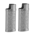 thumbnail image 1 of Retro Pattern Zinc Alloy Lighter Cover Sleeve Case For Travel Portable Durable Easy To Use With Secure, 1 of 8