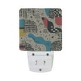 thumbnail image 5 of Yayeee LED Night Light for The Home Plug in With Light Sensors 2 Pack, Blue Retro Print, 5 of 6