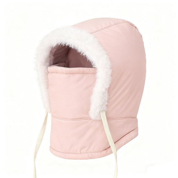 Gorro cálido con forro grueso y mascarilla para hombre y mujer