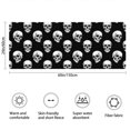thumbnail image 3 of Black White Skull Pattern Bathroom Rugs Mat,Non Slip Microfiber Bathroom Rug,Rubber Backing,Soft Bathroom Mats for Bathroom Floor,Tub and Shower,60x24in(150x60cm), 3 of 5