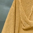 thumbnail image 6 of Mohiass Women's Hollow Out Crochet Sweater Long Sleeve Drop Shoulder Pullover Hoodie Knitwear Yellow L, 6 of 7