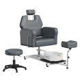 thumbnail image 2 of GloryStar Pedicure Chair 360° Rotation Portable Pedicure Station with Adjustable Footrest and Massage Bath Bowl, Rolling Pedicure Stool No Plumbing for Nail Tech Beauty Spa Salon Home Use, 2 of 8