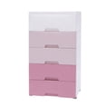 thumbnail image 5 of 5-layer Home Storage Drawers Clothes Storage Tower PP Storage Dressers Pink, 5 of 12