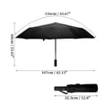 thumbnail image 2 of Unique Bargains Automatic Collapsible Windproof Folding Umbrella Black, 2 of 6