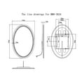 thumbnail image 5 of Modern Mirrors Venus Oval Lighted Bathroom Vanity Mirror with Premium Diffused Daylight LED Lighting, 5 of 5
