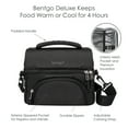 thumbnail image 5 of Bentgo Deluxe Lunch Bag - Durable and Insulated Lunch Tote with Zippered Outer Pocket, Internal Mesh Pocket, Padded & Adjustable Straps, & 2-Way Zippers - Fits Most Bentgo Lunch Boxes (Carbon Black), 5 of 7