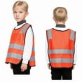 thumbnail image 4 of VNKIDY Girls Tops Kids Toddler Visibility Reflective Safety Vest Bright Color With Reflective Strips For Outdoor Activities, 4 of 8