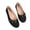 Black, variant on Women's Slip On Ballet Flats Cute Flowers Soft Round Toe Flat Shoes