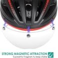 thumbnail image 2 of Bike Helmet Goggles Visor Strong Magnetic Eye Shield, 2 of 5