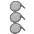 thumbnail image 1 of Almohadillas de franela suave Unique Bargains 3 uds gris removedor de maquillaje reutilizable, 1 of 7