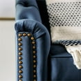 thumbnail image 4 of Furniture of America Tidi Transitional Fabric Tufted Loveseat in Blue, 4 of 8