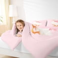 thumbnail image 3 of Erosebridal Pink Bowknot Cute Bows Queen Comforter Set,Kawaii Duck Bedding Comforter Set For Girls Kids, Reversible 3 Pieces, 3 of 7