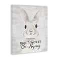 thumbnail image 2 of Don't Worry Be Hoppy Easter Bunny Rabbit Pun Canvas Art, 30 x 40, By Lettered and Lined, 2 of 6