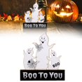thumbnail image 1 of HUASHENG Halloween Wooden Sign Decorations Indoor Wooden Table Centerpieces Standing Wood Tray Decor For Halloween Desk Home Rustic Farmhouse Living Room, 1 of 5