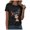 Black, variant on Christmas Tshirts Women Merry and Bright Shirt Funny Xmas Holiday Tee Top Womens Christmas Shirts,Size S