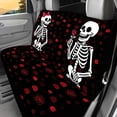 thumbnail image 2 of Chririnla Car Back Seat Covers for Auto Interior Automotive, Skeleton Couple 2 Pack Car Rear Seat Protectors Protects Against Dog Hair Easy to Install, 2 of 7