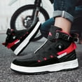 thumbnail image 3 of Bottes et Chaussures de Moto Toutes Saisons pour Hommes et Femmes, Noir Rouge, 39, 3 of 20