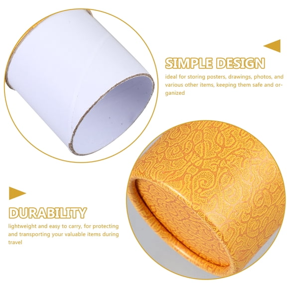 WEUVEB Yellow Art Storage Box for Safely Organizing and Protecting Posters, Drawings, and Art Supplies
