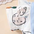 thumbnail image 6 of HCNTES Kid Toddler Girl Clothes Summer Toddler Girls Summer Outfits Short Sleeve T Shirts Tops and Shorts 2PCS Outfits Set(Sky Blue,9-12 Months), 6 of 9
