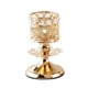 thumbnail image 1 of Portavelas de cristal dorado Sharplace, candelabro decorativo para aniversario S, 1 of 6
