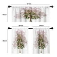 thumbnail image 4 of LALILO Kitchen Curtains and Valances Set of 3 36" Tree With Window Treatment Tiers for Window Decor, 4 of 5