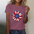 thumbnail image 6 of USA Flag Tee Shirt for Women 4th of July Memorial Day T Shirt American Proud T Shirt Casual Short Sleeve Graphic Tee, 6 of 7